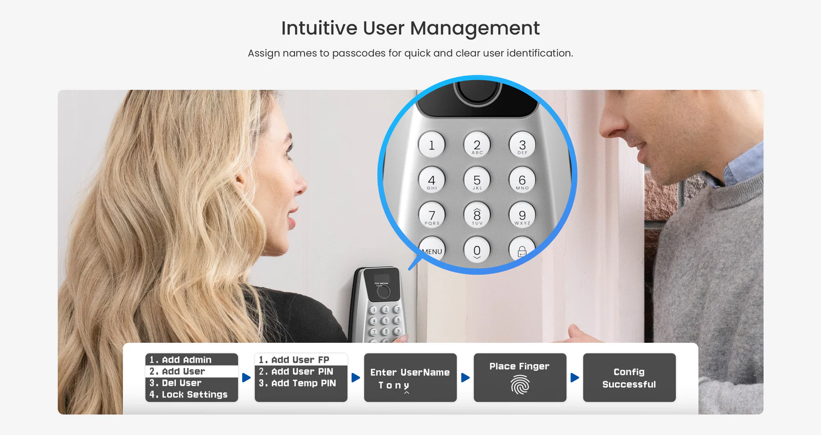 Enhancing Security with Intuitive User Management in the DESLOC C110 Fingerprint Smart Lock
