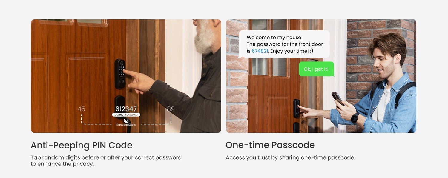 Modern Home Security with DESLOC Fingerprint Scanner Door Lock