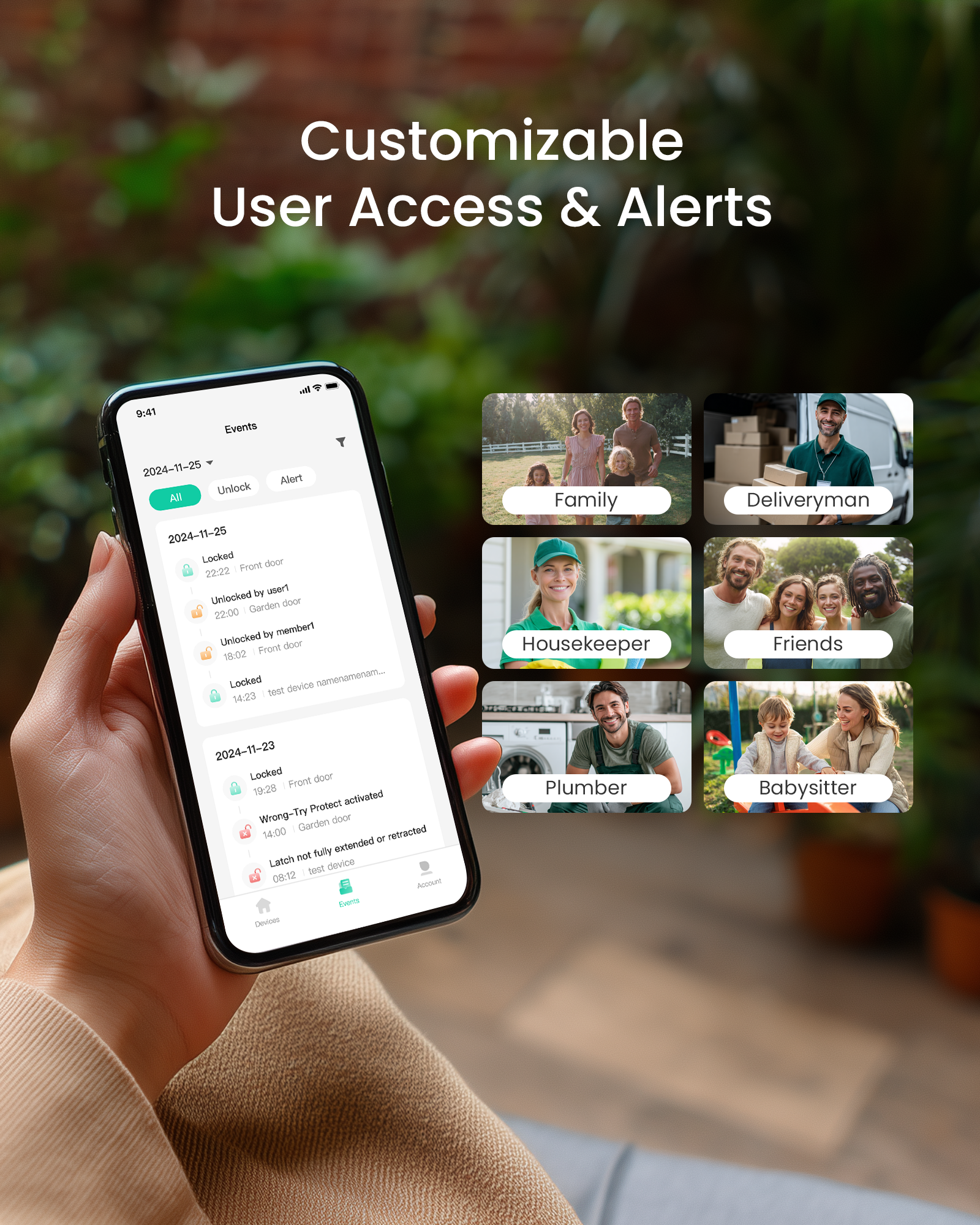 DESLOC D110 Plus Smart Lock with Handle Set