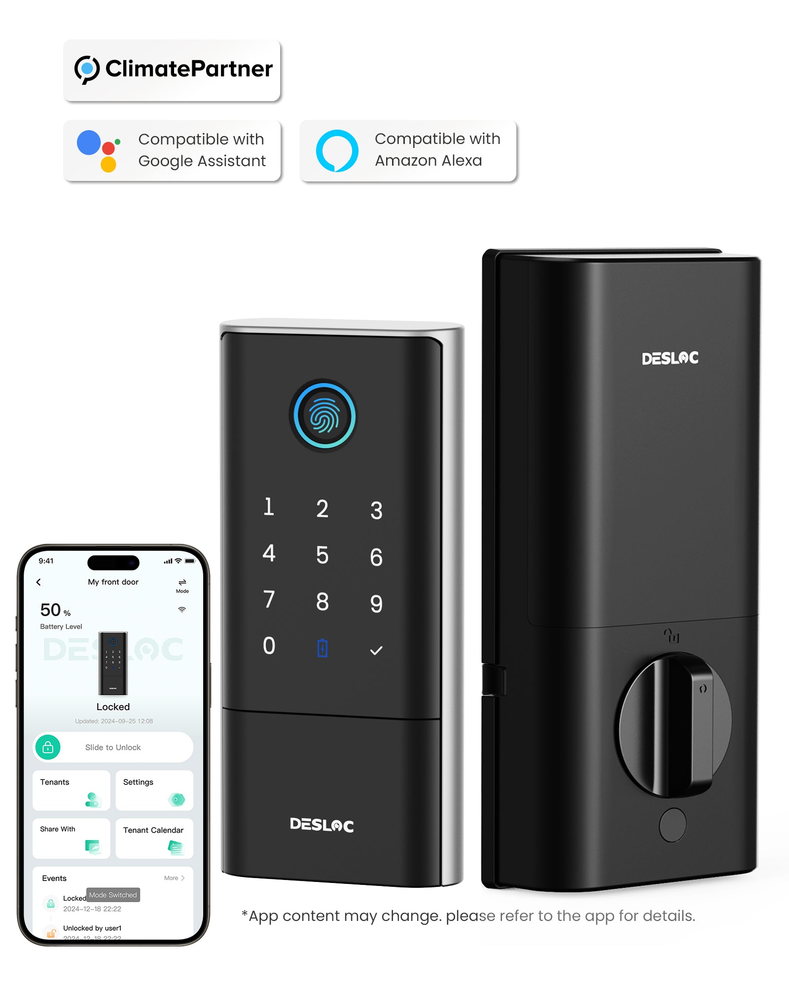 Smart Wi-Fi Door Lock & GPT Finger Smart Lock | DESLOC