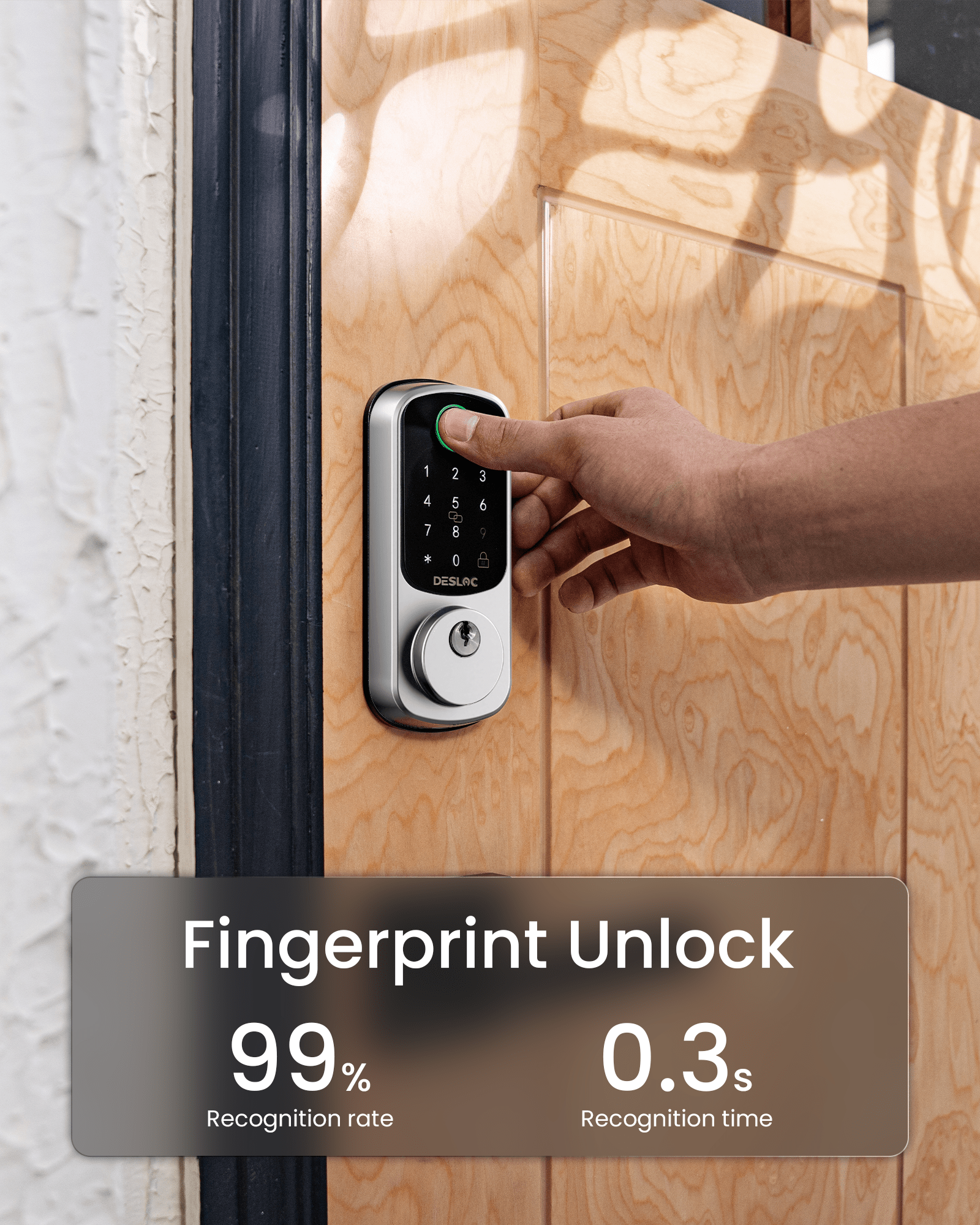 DESLOC Smart Lock B200 Fingerprint Smart Door Lock for Home - DESLOC
