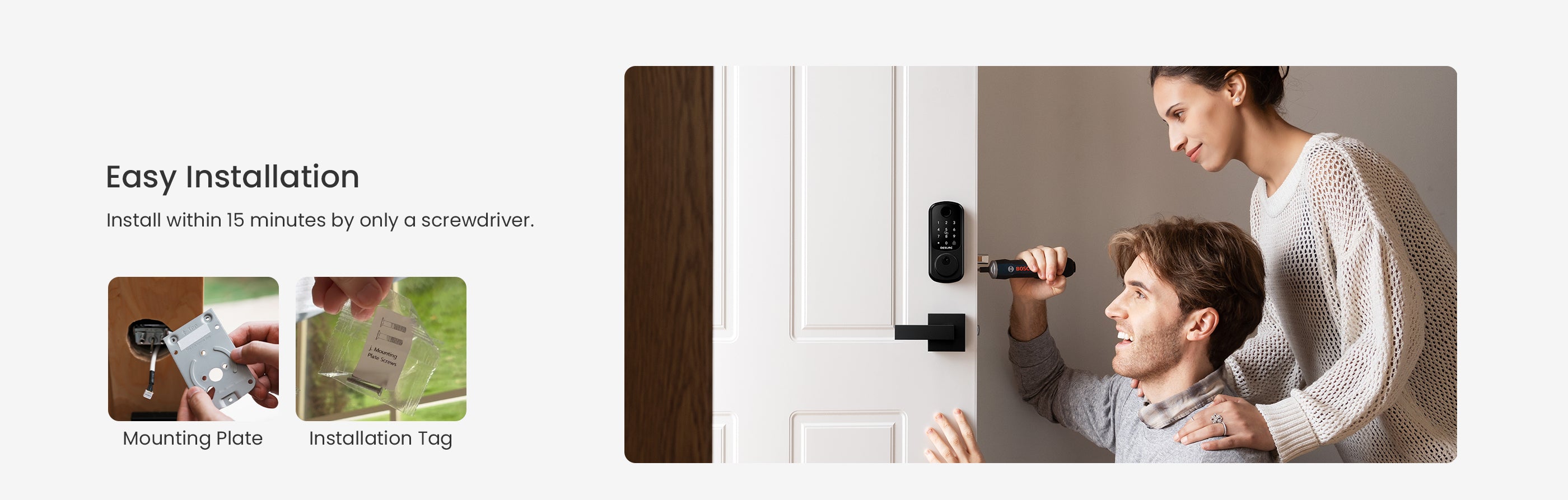 Easy Installation of door locks