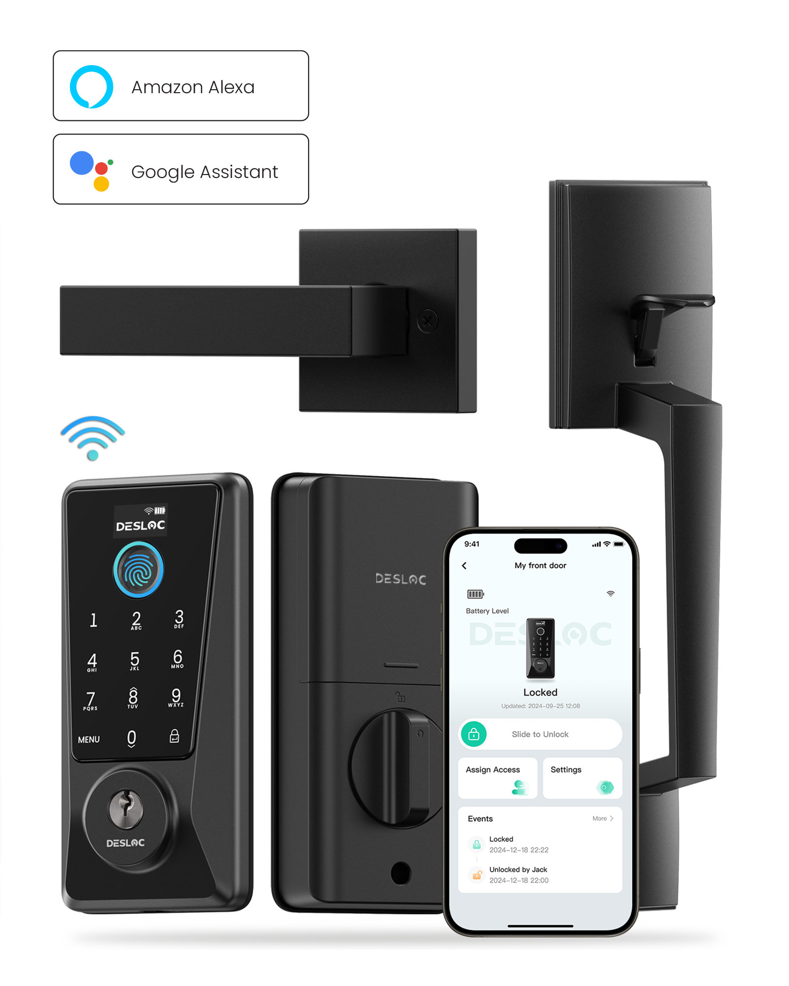 DESLOC D110 Plus Smart Lock with Handle Set