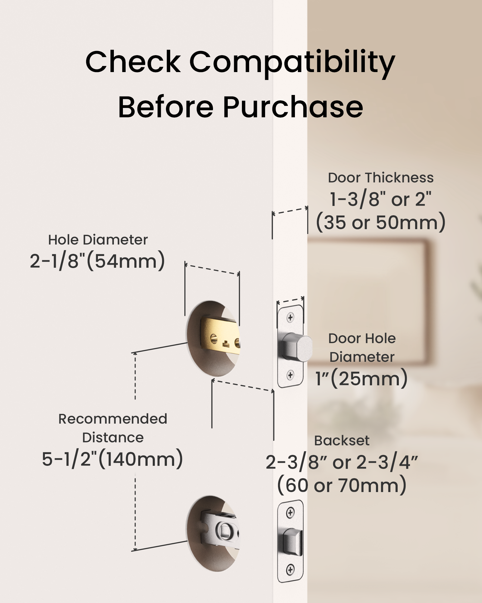 DESLOC C110 Fingerprint Smart Lock with LockVue Display Screen
