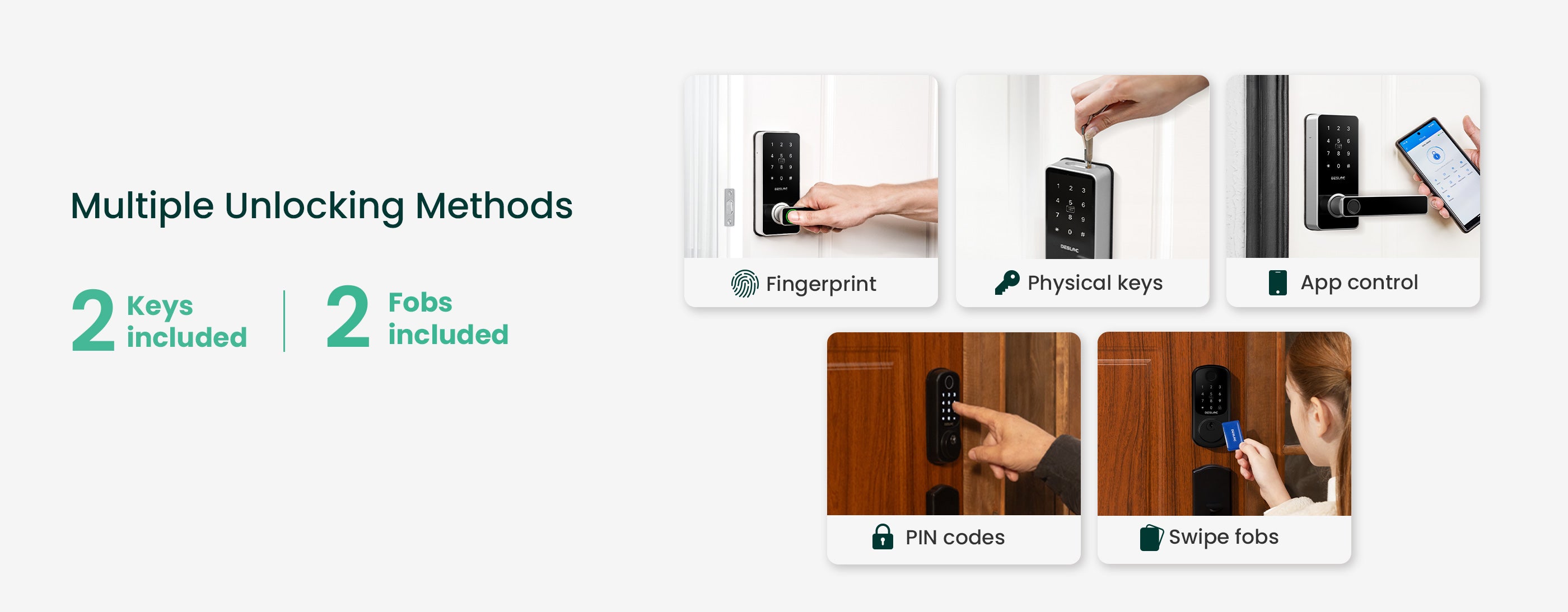 Multiple Unlocking Methods