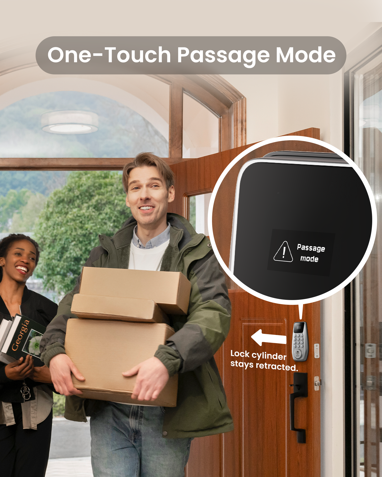 DESLOC C100 Smart Lock Deadbolt with LockVue Display Screen