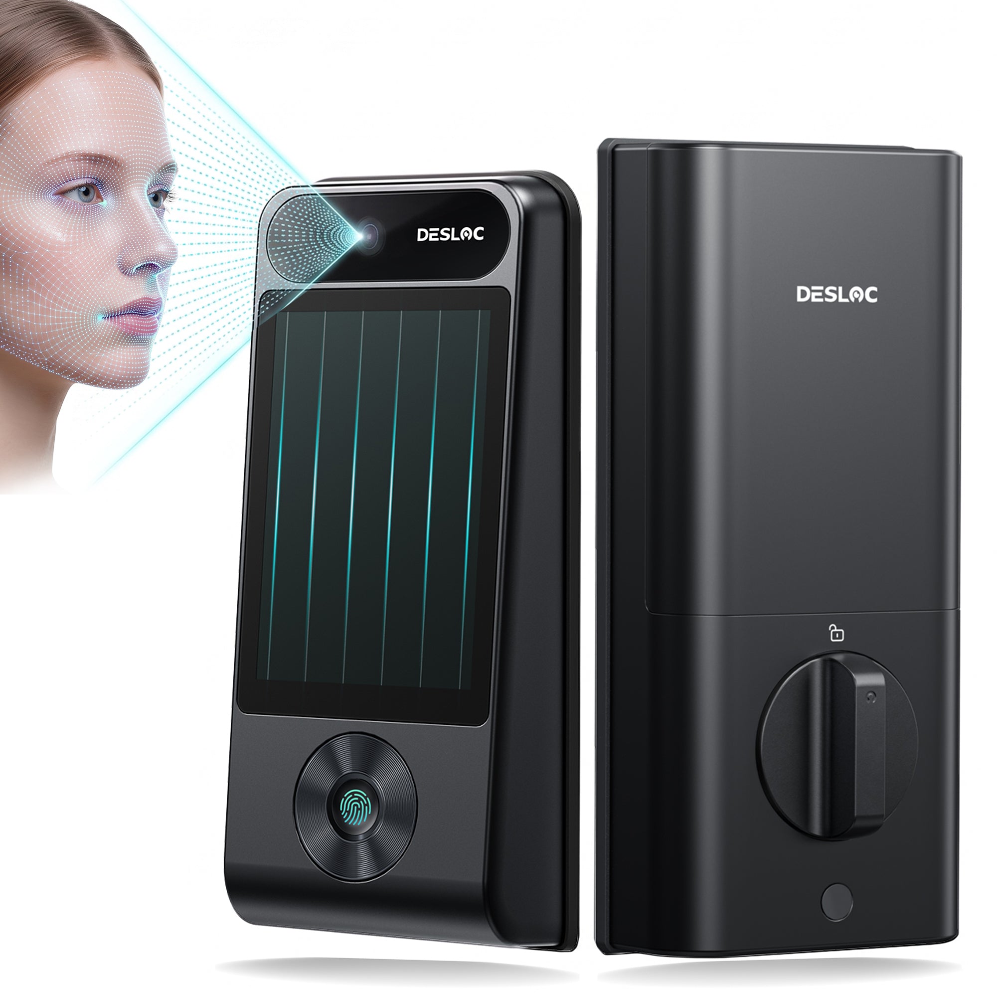 DESLOC V150 Plus Self-Charging Solar Smart Lock