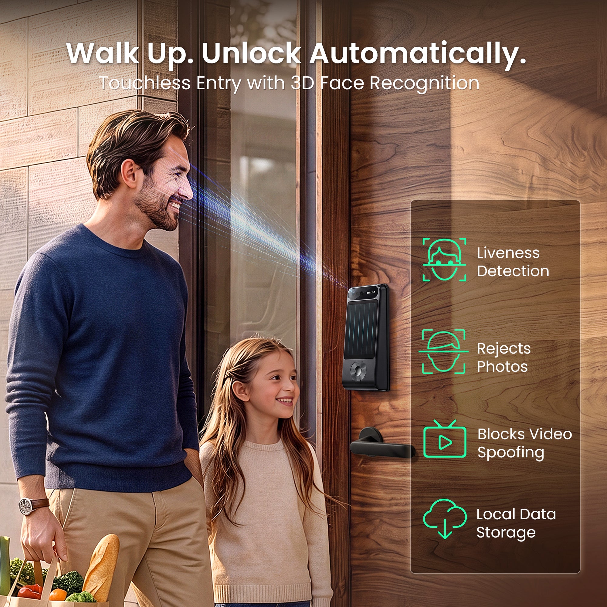 DESLOC V150 Plus Self-Charging Solar Smart Lock
