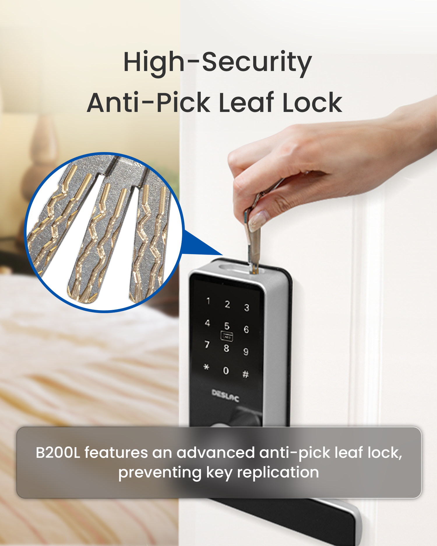 Securing Your Home with Advanced DESLOC Fingerprint Scanner Door Lock with Handle