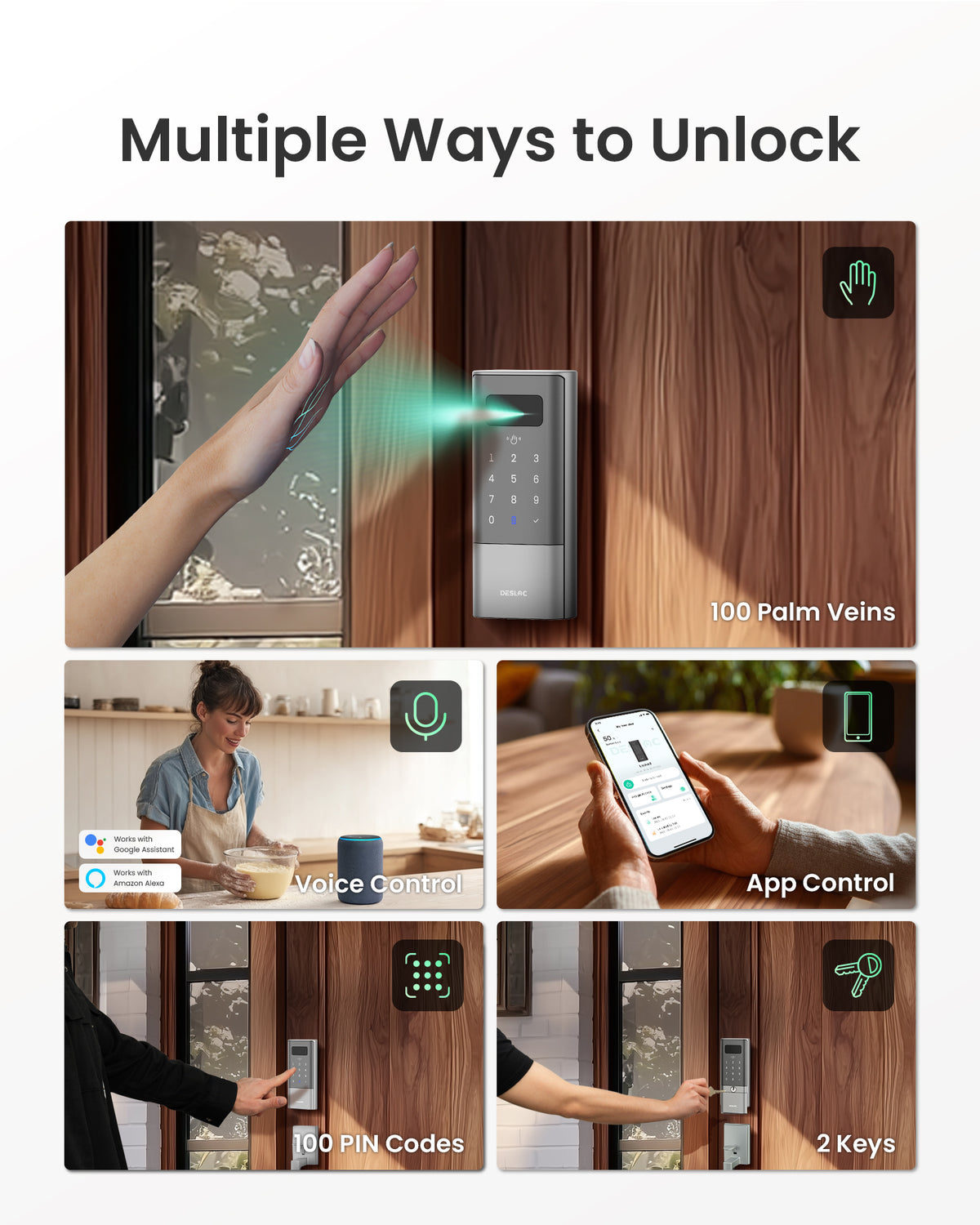 Palm Vein Smart Lock & App Control Door Lock | DESLOC
