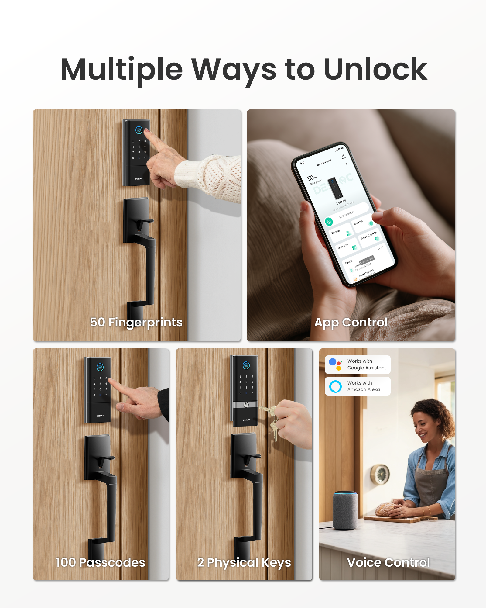 DESLOC Smart Lock K120 with Handle Set