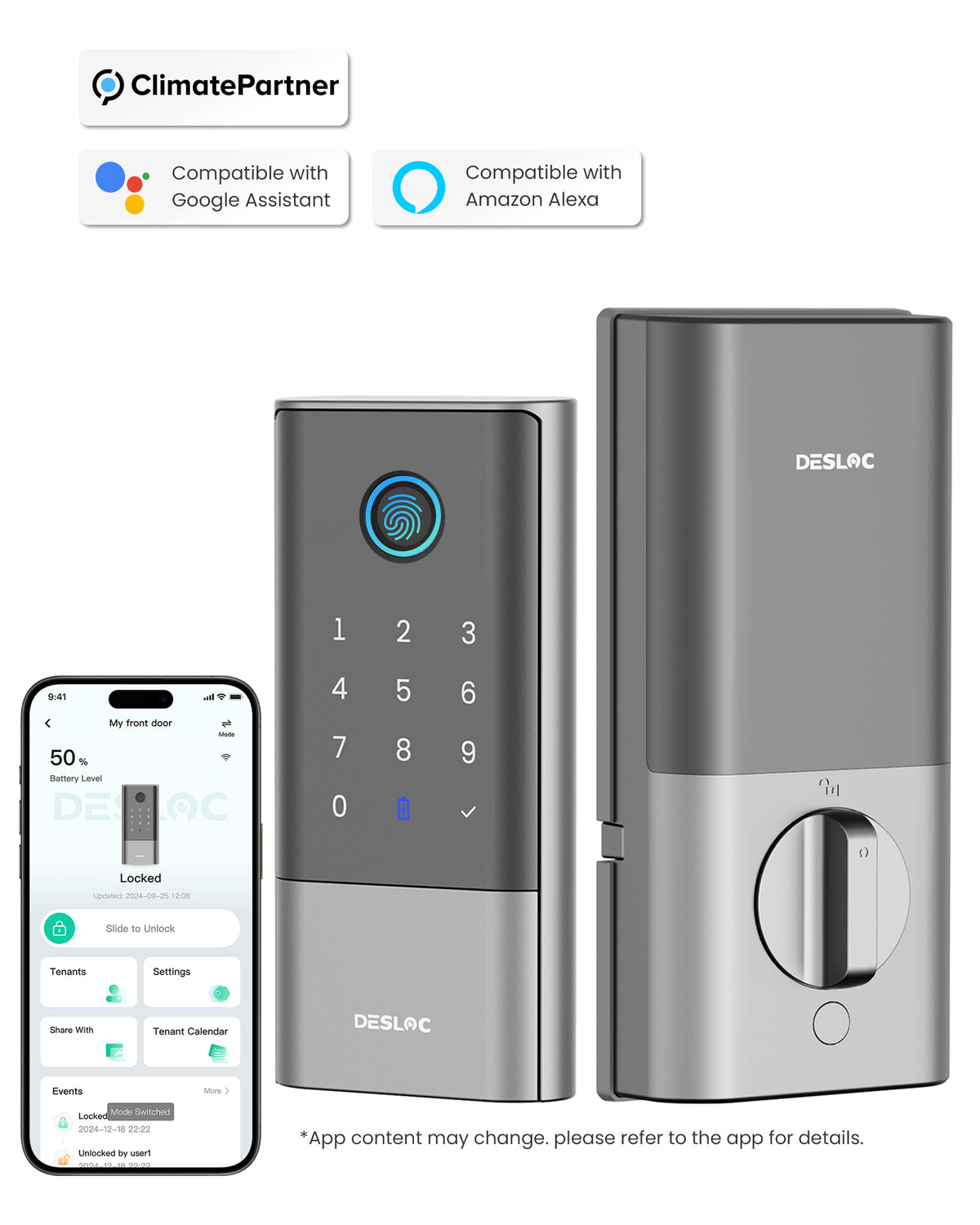 Best Keyless Entry Door Lock for Home Security｜DESLOC