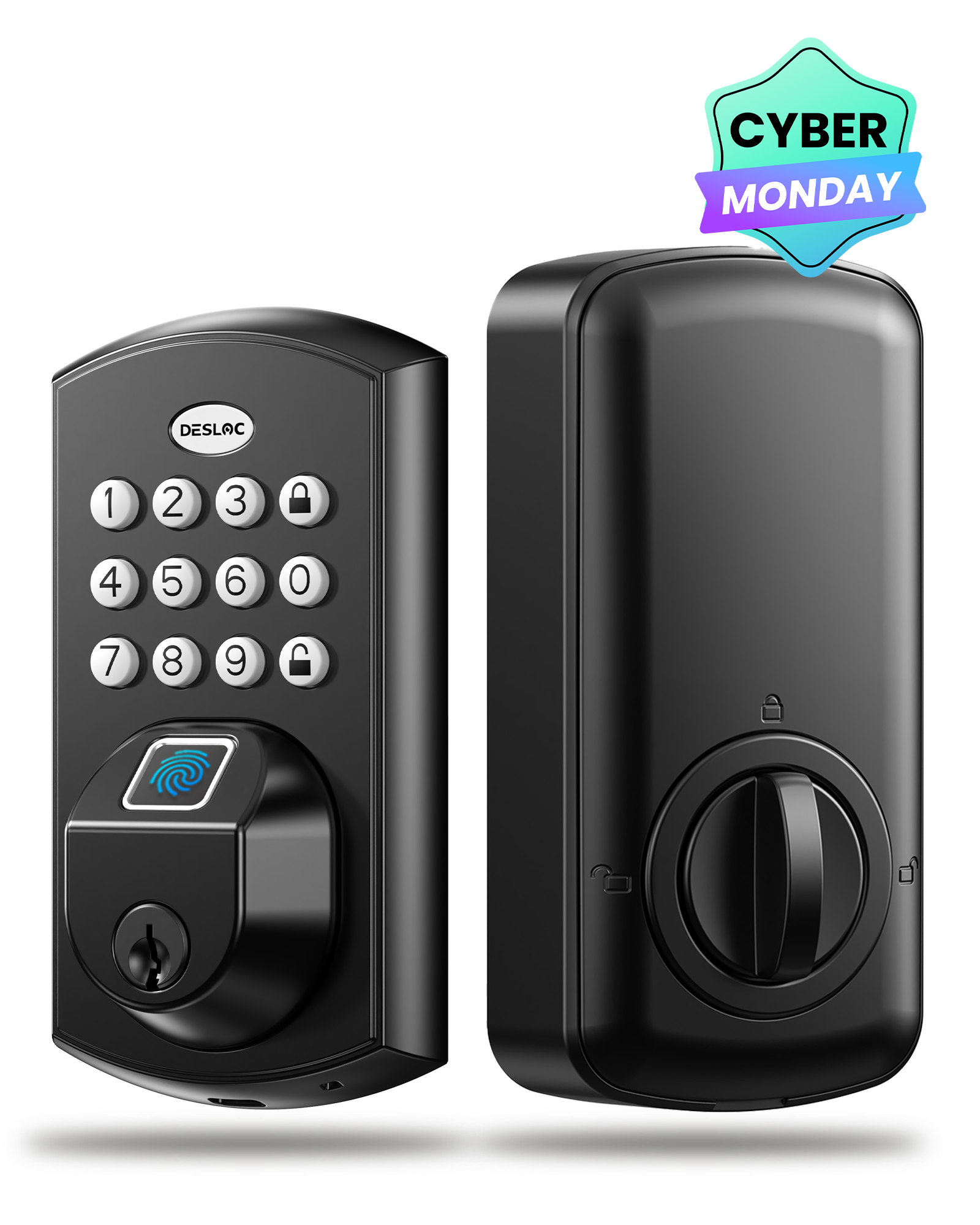 DESLOC Security Smart Lock A100F, Fingerprint Smart Lock for Home