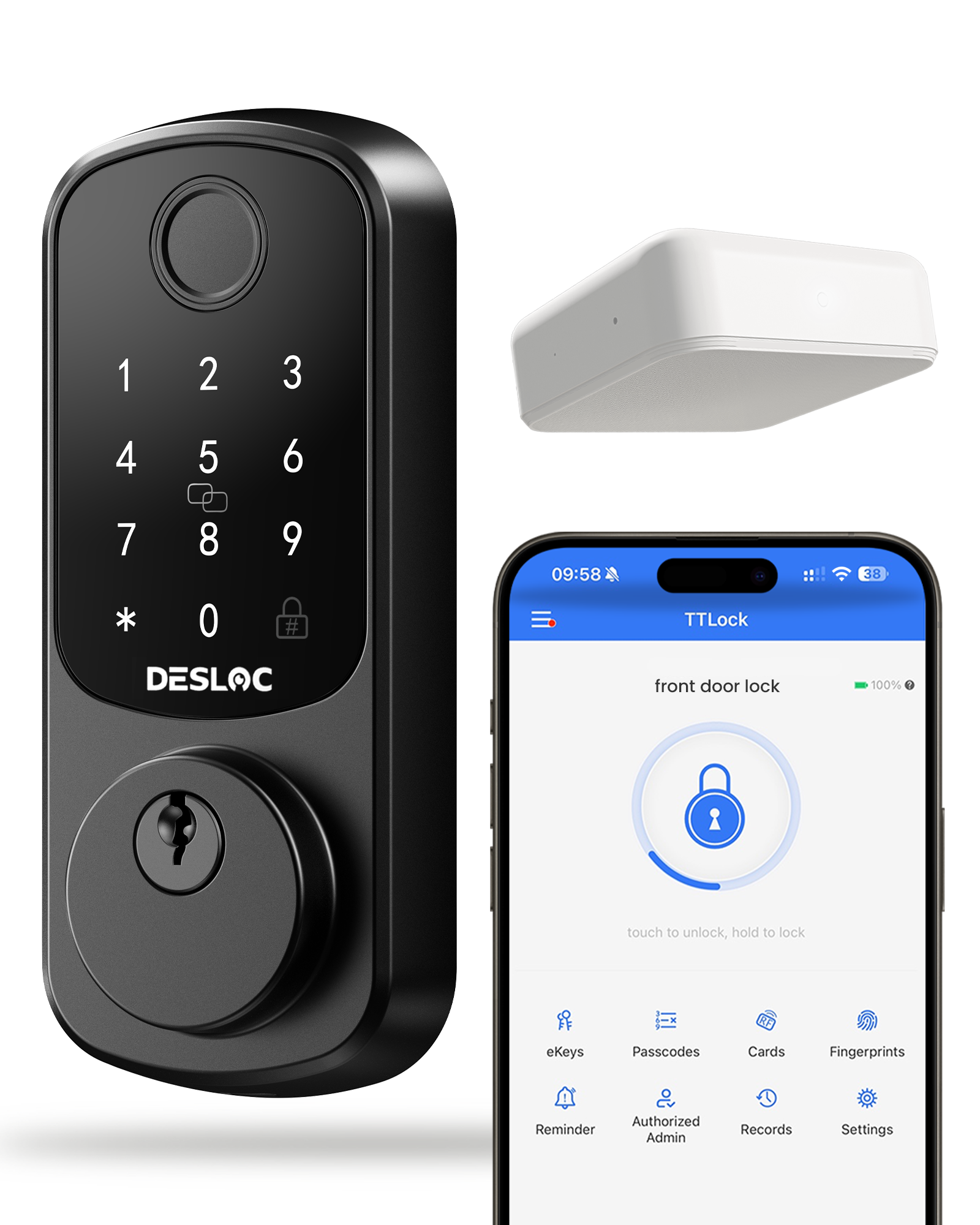 B200 Fingerprint Smart Lock & G2 Gateway Set