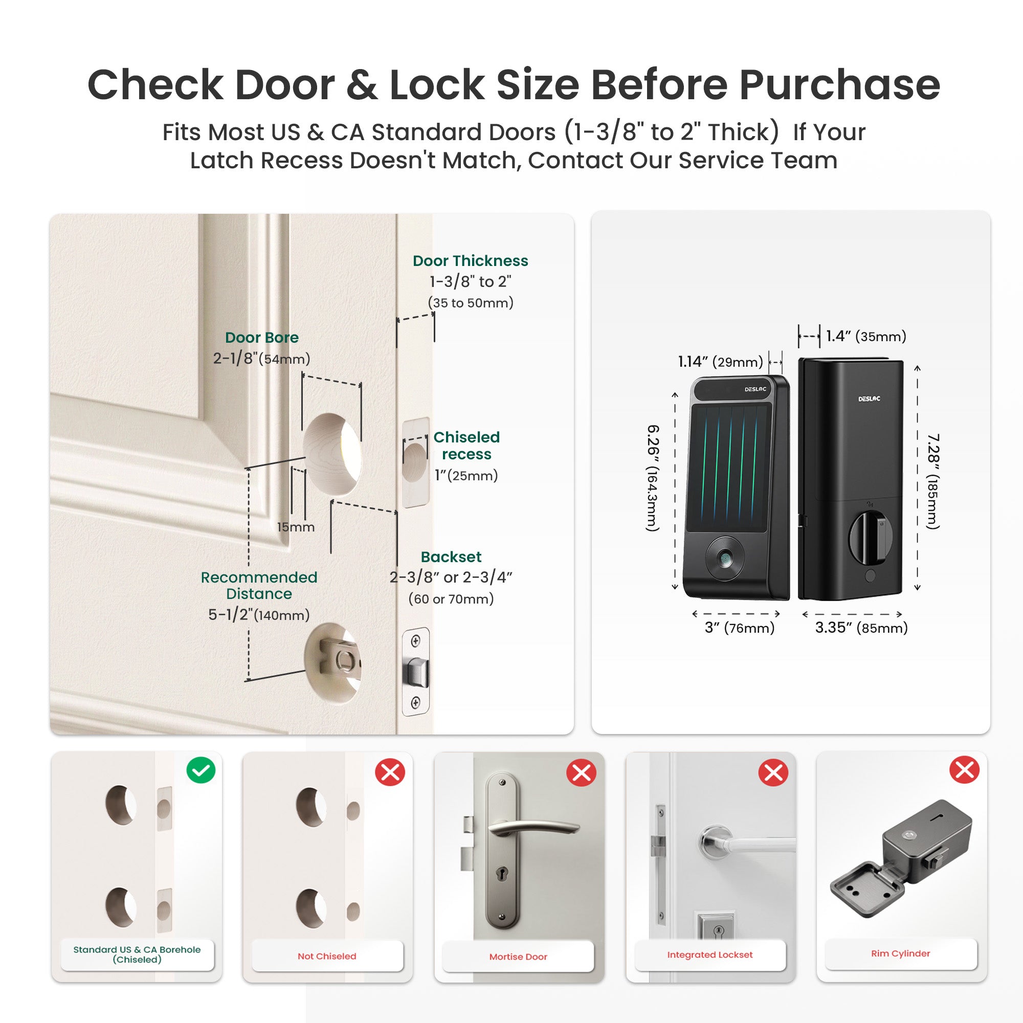 DESLOC V150 Plus Self-Charging Solar Smart Lock